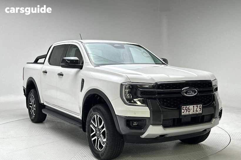 White 2023 Ford Ranger Ute Tray SPORT 4X4