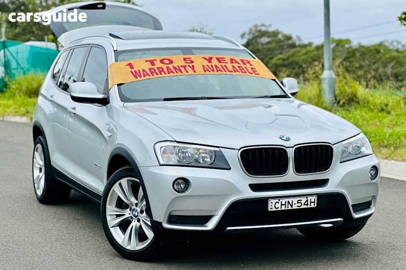 Silver 2012 BMW X3 Wagon Xdrive 20D