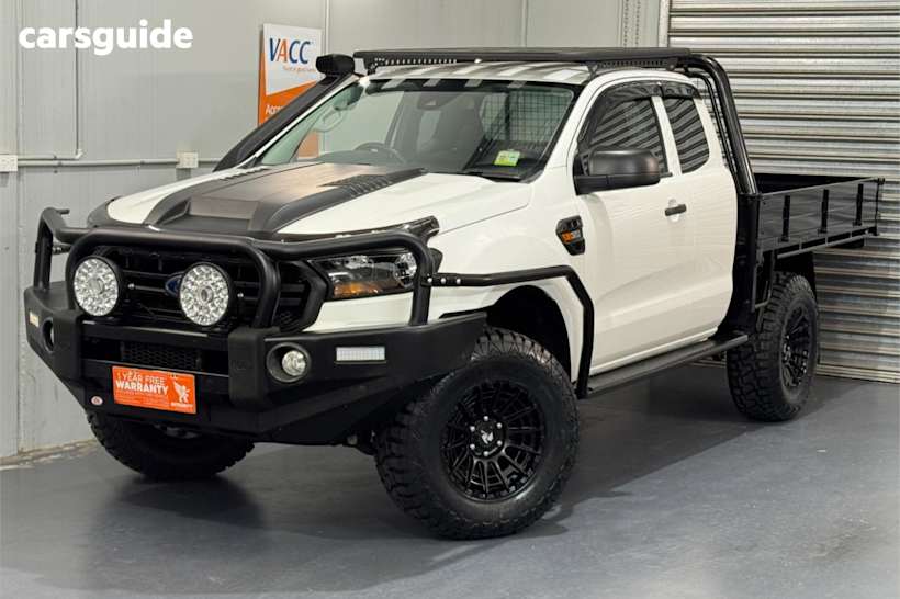 White 2021 Ford Ranger Ute Tray XL 4X4