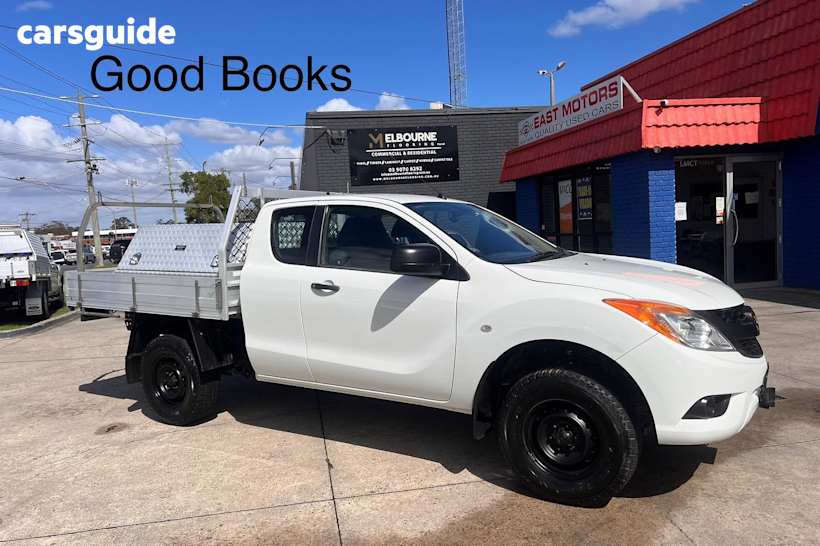White 2014 Mazda BT-50 Ute Tray XT HI-RIDER R