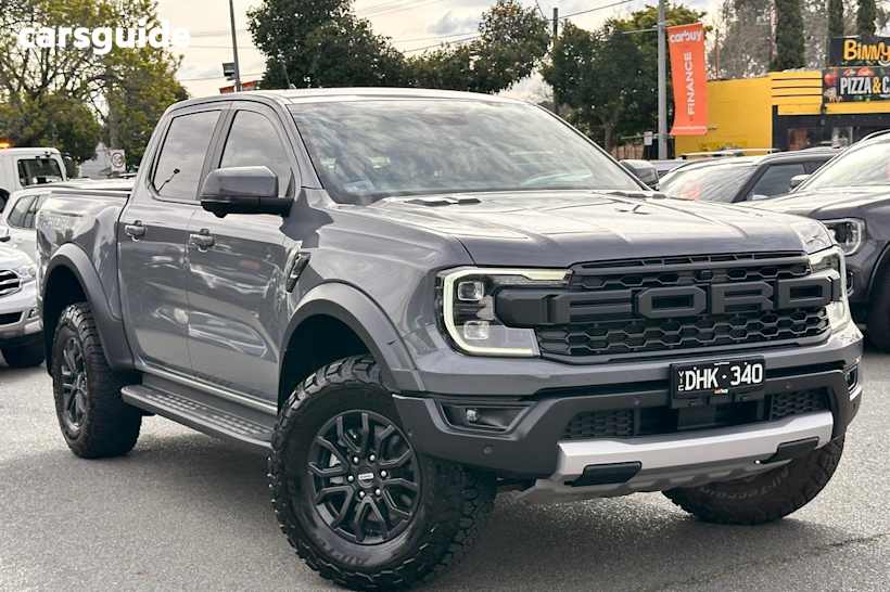 Grey 2024 Ford Ranger Ute Tray RAPTOR 4X4
