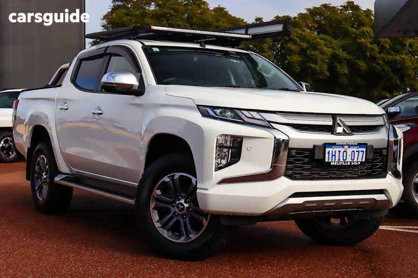 White 2021 Mitsubishi Triton Ute Tray GLS 4X4