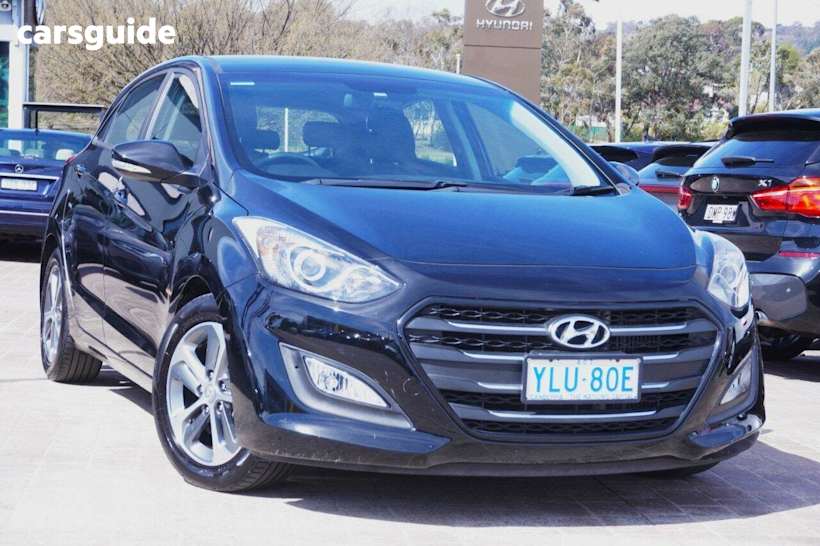 Black 2016 Hyundai I30 Hatchback Active X 1.6 Crdi
