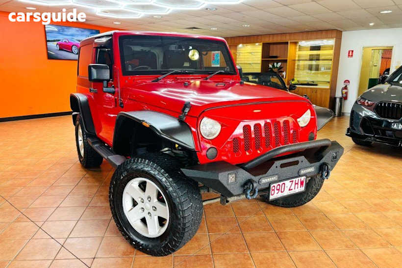 Red 2014 Jeep Wrangler Sedan SPORT 4X4