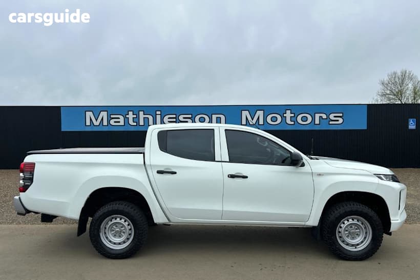 White 2018 Mitsubishi Triton Ute Tray GLX ADAS 4X4