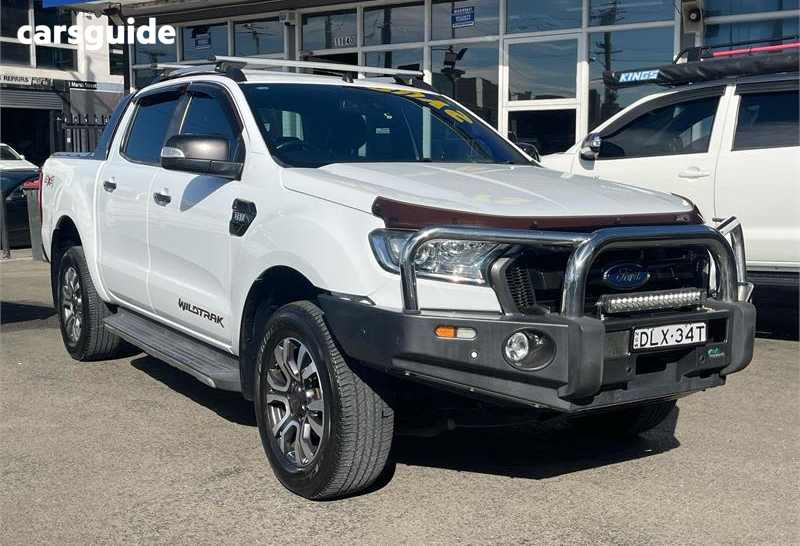 White 2017 Ford Ranger Ute Tray WILDTRAK 4X4