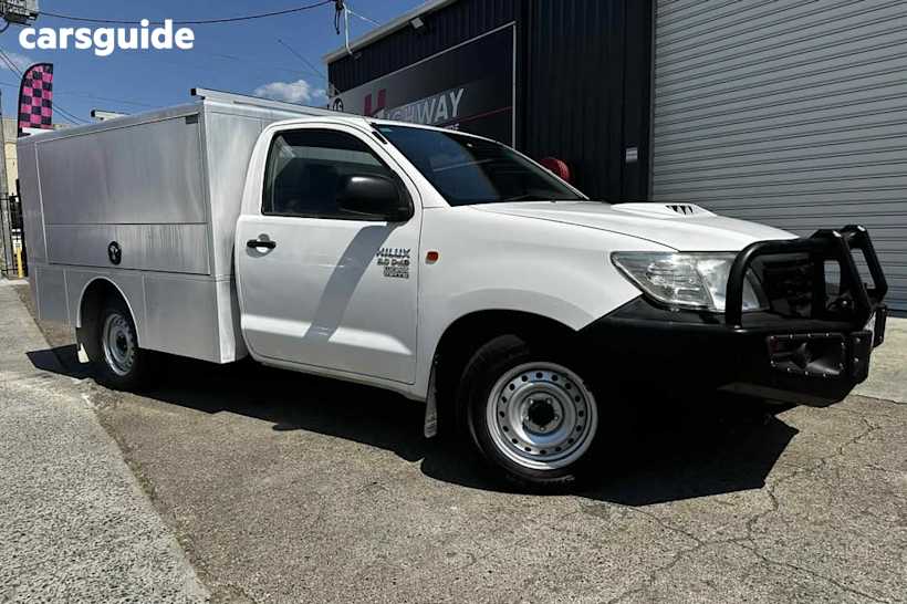 White 2015 Toyota Hilux Cab Chassis Workmate