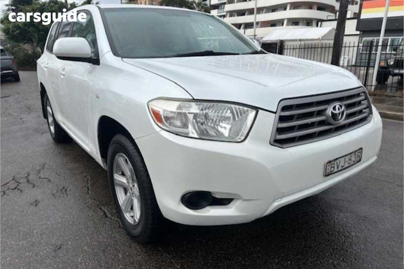 White 2009 Toyota Kluger Wagon Kx-R (Fwd) 5 Seat