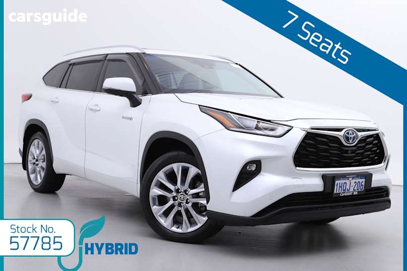 White 2022 Toyota Kluger Wagon Grande Hybrid Awd