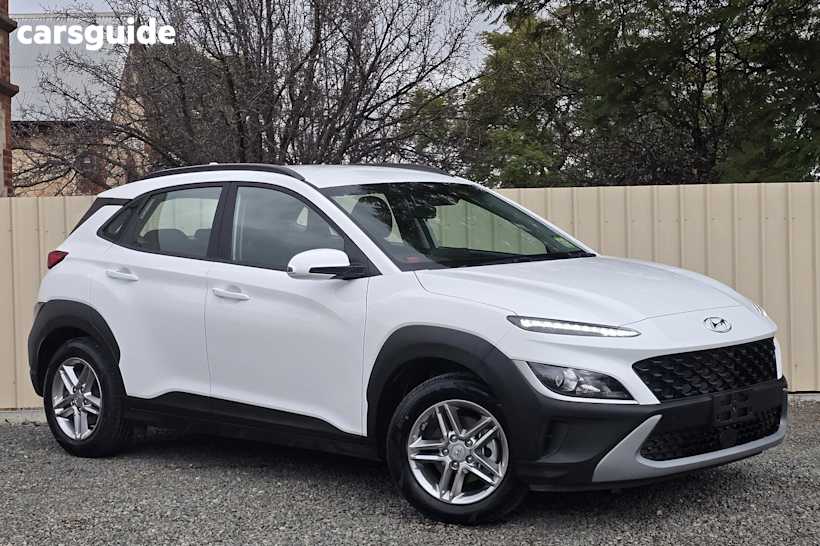 White 2023 Hyundai Kona SUV F