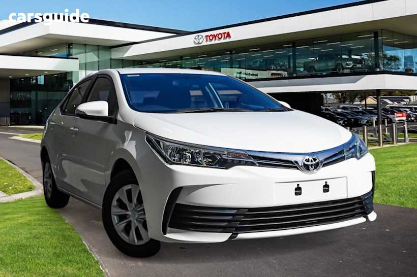 White 2019 Toyota Corolla Sedan ASCENT F