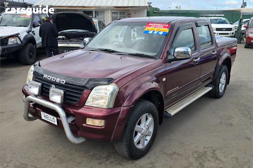 Red 2003 Holden Rodeo Crew Cab Pickup Lt Sport (4X4)