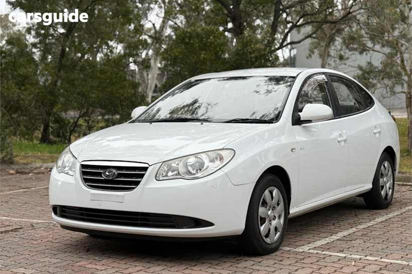 White 2007 Hyundai Elantra Sedan Slx