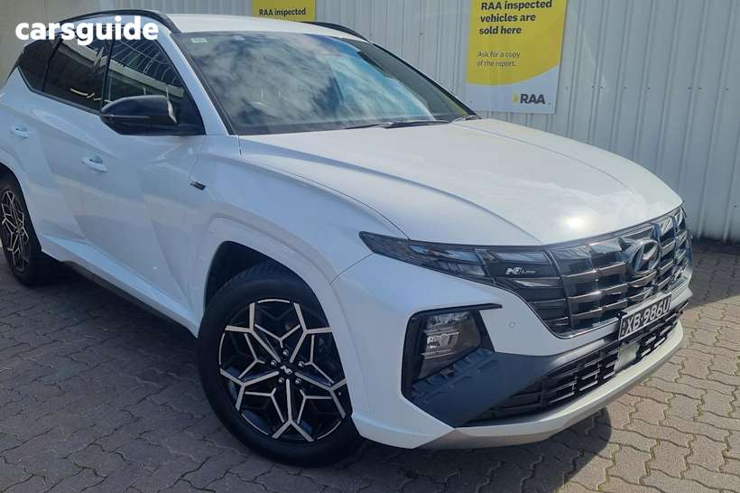 White 2021 Hyundai Tucson SUV ELITE 4X4
