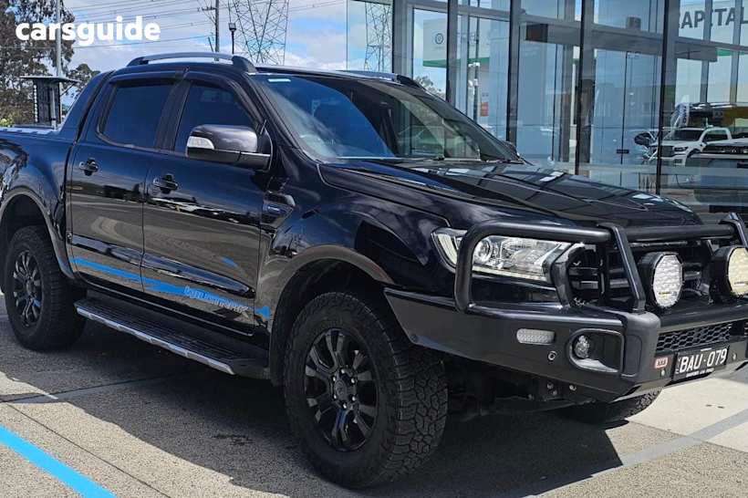 Black 2019 Ford Ranger Ute Tray WILDTRAK 4X4