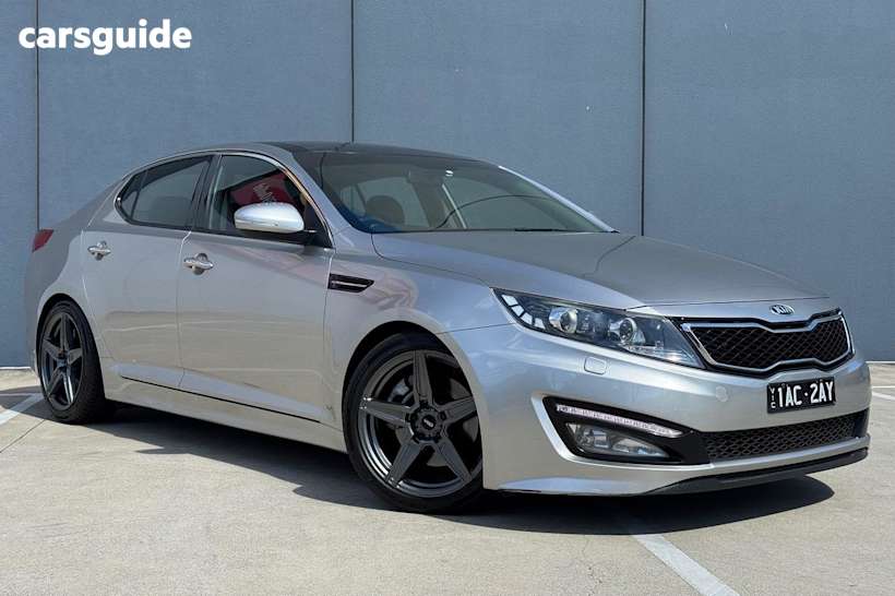 Silver 2013 Kia Optima Sedan PLATINUM F