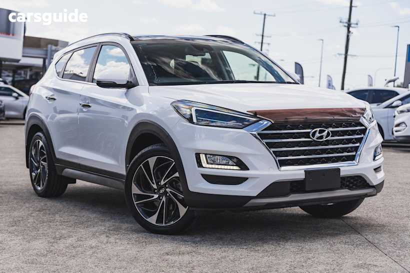 White 2019 Hyundai Tucson SUV HIGHLANDER 4X4