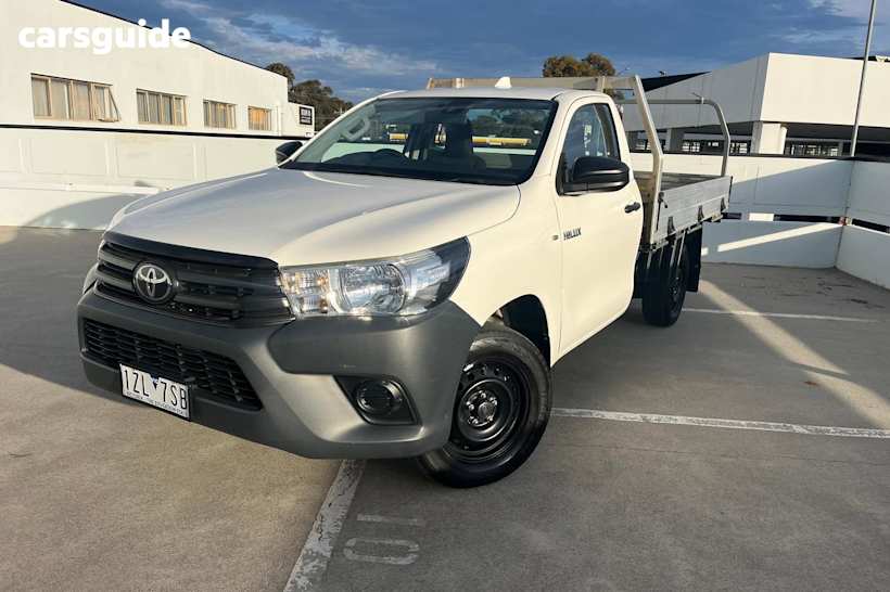 White 2021 Toyota Hilux Ute Tray WORKMATE R