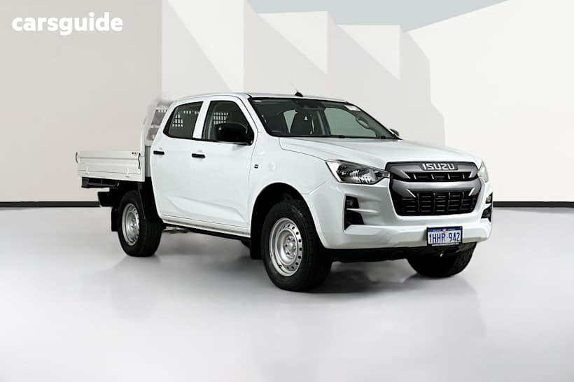 White 2021 Isuzu D-MAX Crew Cab Chassis Sx (4X4)