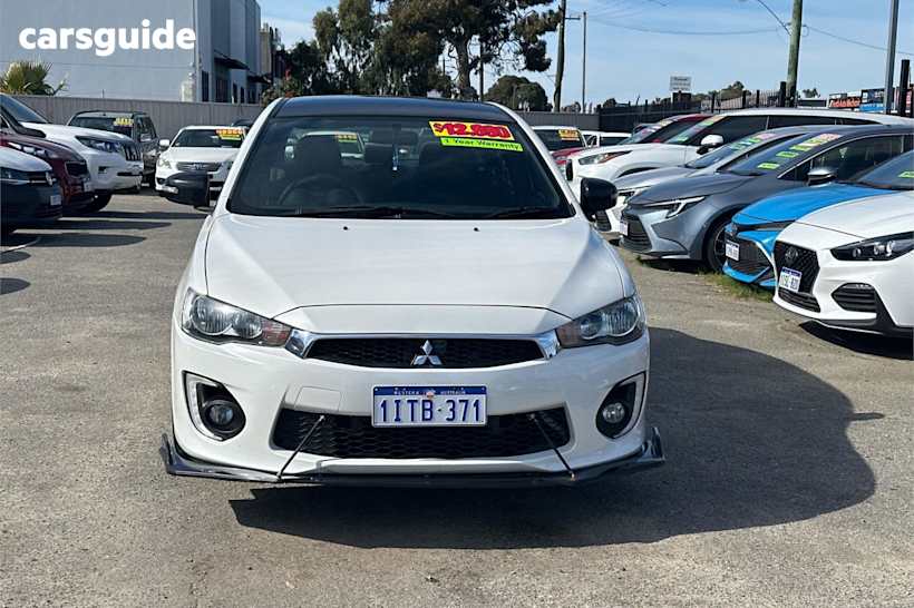 White 2017 Mitsubishi Lancer Sedan BLACK EDITION F