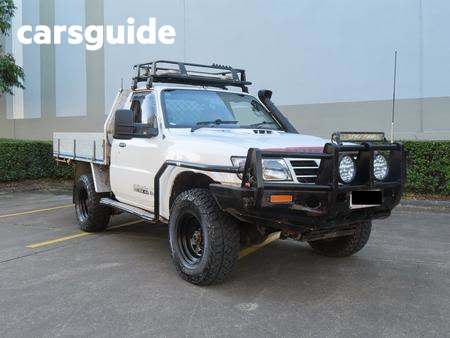 White 2006 Nissan Patrol Ute Tray DX 4X4