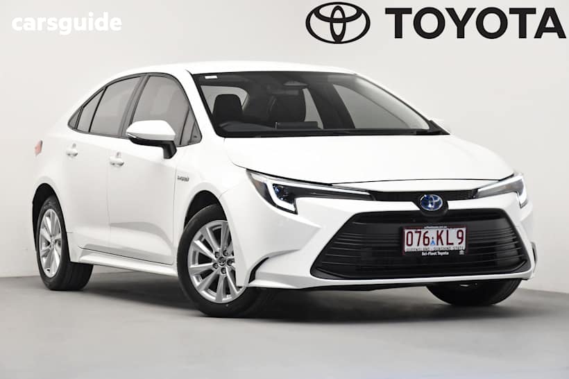 White 2024 Toyota Corolla Sedan Ascent Sport Hybrid