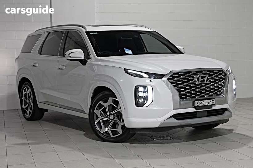 White 2021 Hyundai Palisade SUV HIGHLANDER 4X4