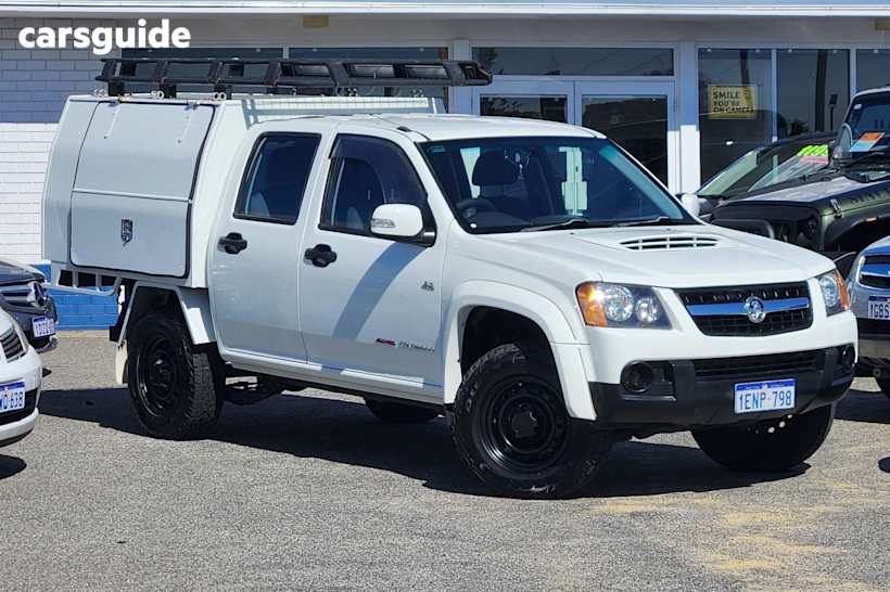 White 2010 Holden Colorado Ute Tray LX 4X4