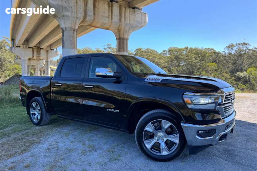 Black 2021 Ram 1500 Crew Cab Utility Laramie Rambox (Hybrid)