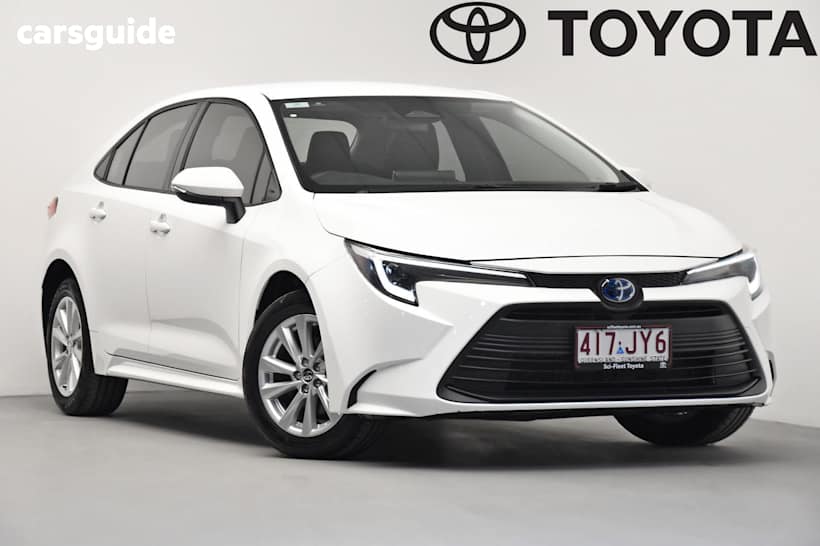 White 2024 Toyota Corolla Sedan Ascent Sport Hybrid
