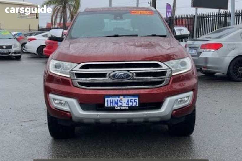 Red 2016 Ford Everest Wagon Titanium