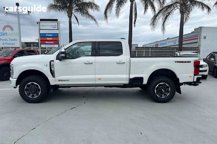 White 2024 Ford F350 Ute Tray PLATINUM TREMOR