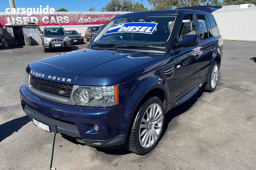 Blue 2010 Land Rover Range Rover Sport SUV TDV6 LUXURY 4X4