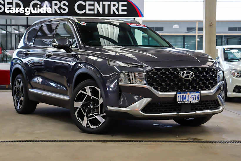 Blue 2021 Hyundai Santa FE SUV ELITE 4X4