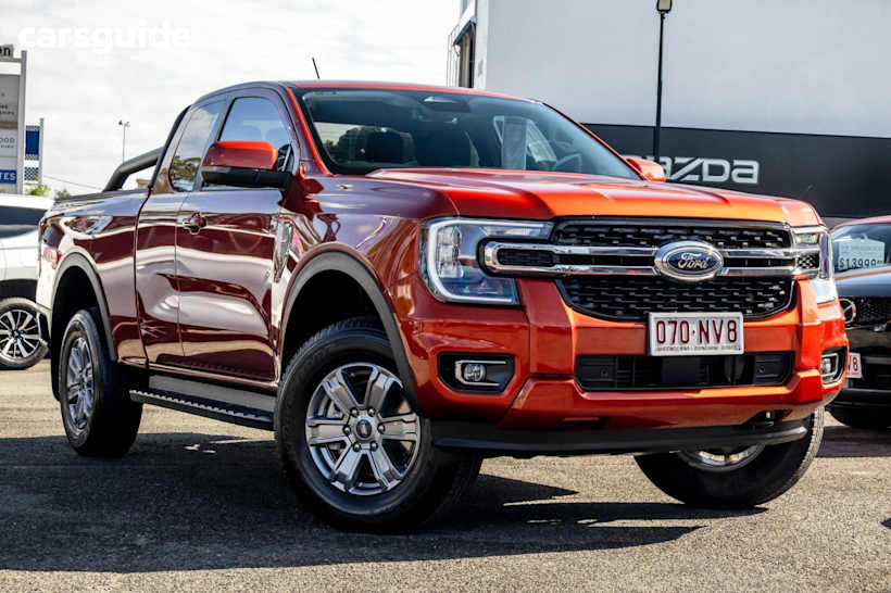 Orange 2022 Ford Ranger Ute Tray XLT 4X4