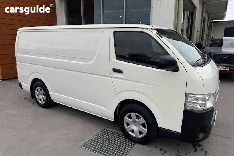 White 2015 Toyota HiAce Van Lwb