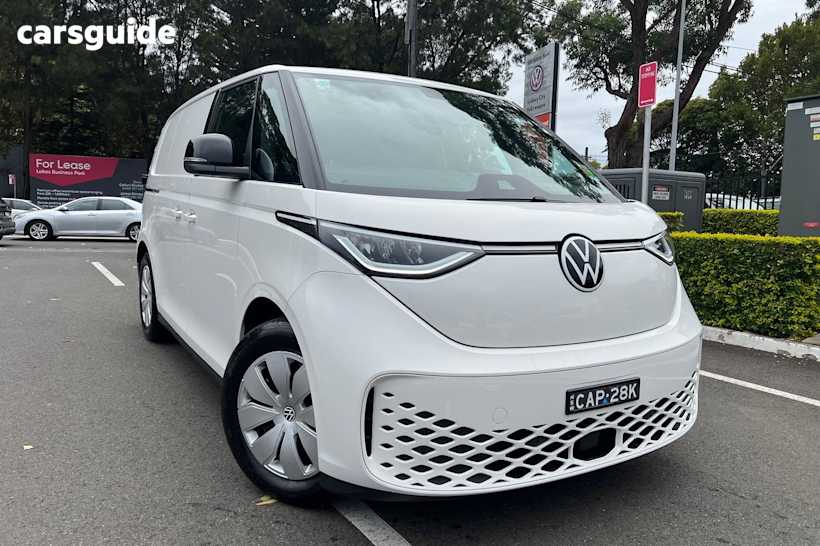 White 2025 Volkswagen ID. Buzz Cargo Commercial BEV550 R