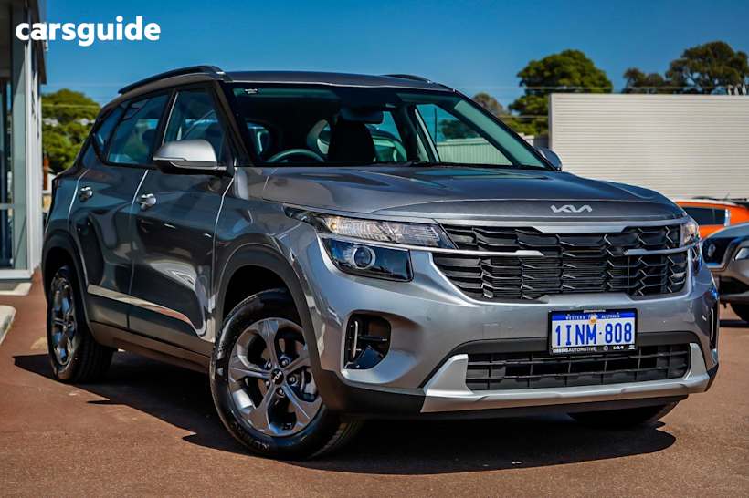 Grey 2025 Kia Seltos SUV S F