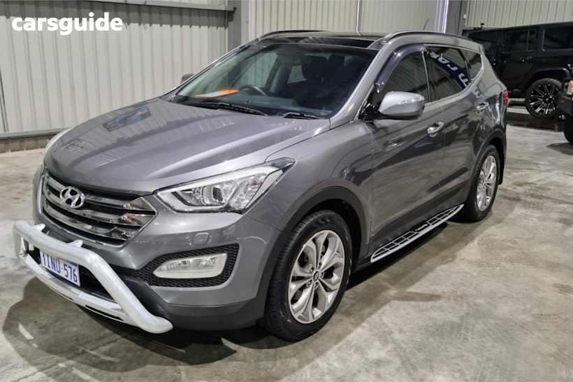 Silver 2013 Hyundai Santa FE SUV HIGHLANDER 4X4