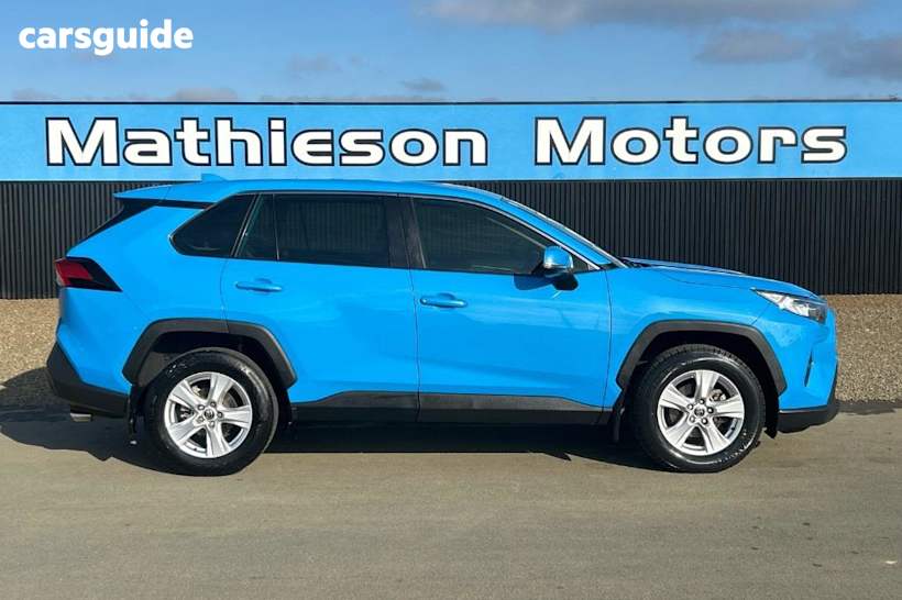 Blue 2019 Toyota RAV4 SUV GX F