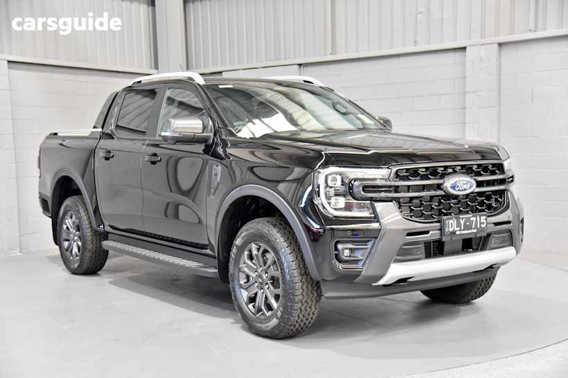 Black 2025 Ford Ranger Ute Tray WILDTRAK 4X4