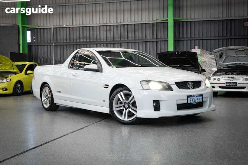 White 2009 Holden UTE Ute Tray SS R
