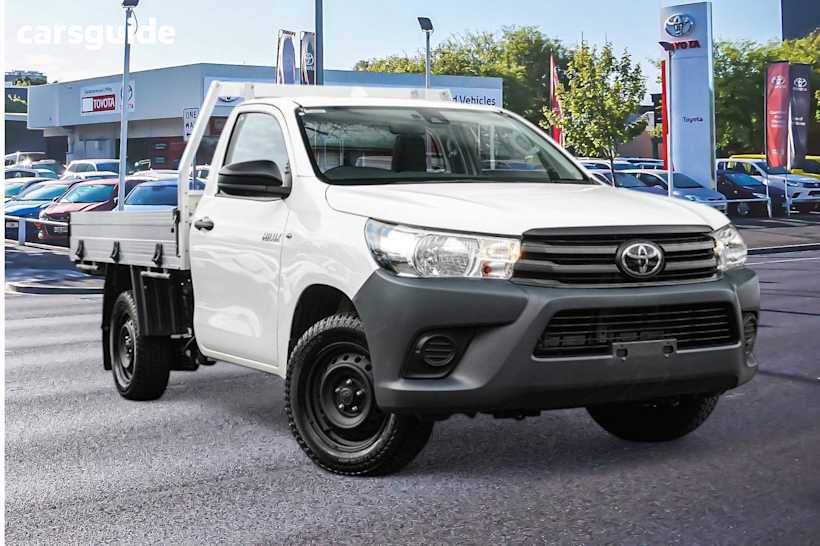 White 2022 Toyota Hilux Ute Tray WORKMATE R