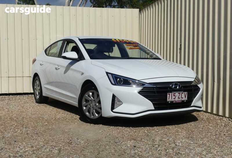 White 2019 Hyundai Elantra Sedan GO F