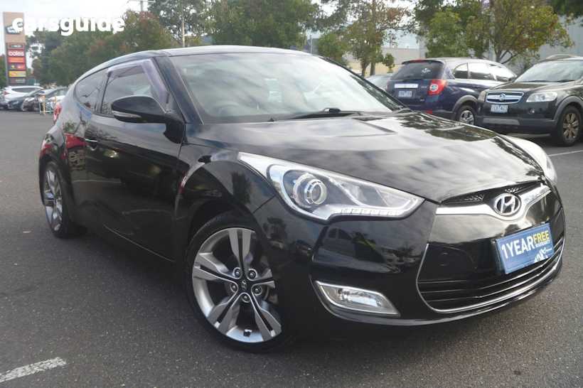 Black 2012 Hyundai Veloster Coupe +