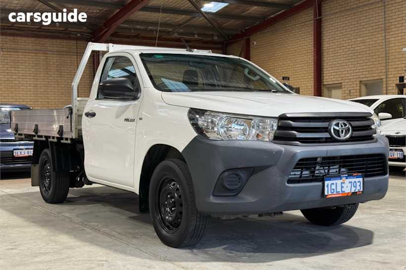 White 2017 Toyota Hilux Cab Chassis Workmate