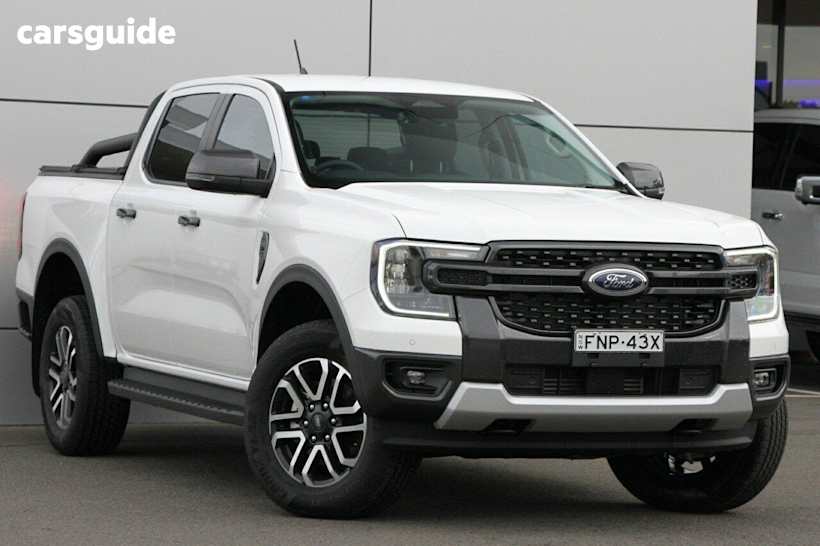 White 2024 Ford Ranger Ute Tray SPORT 4X4
