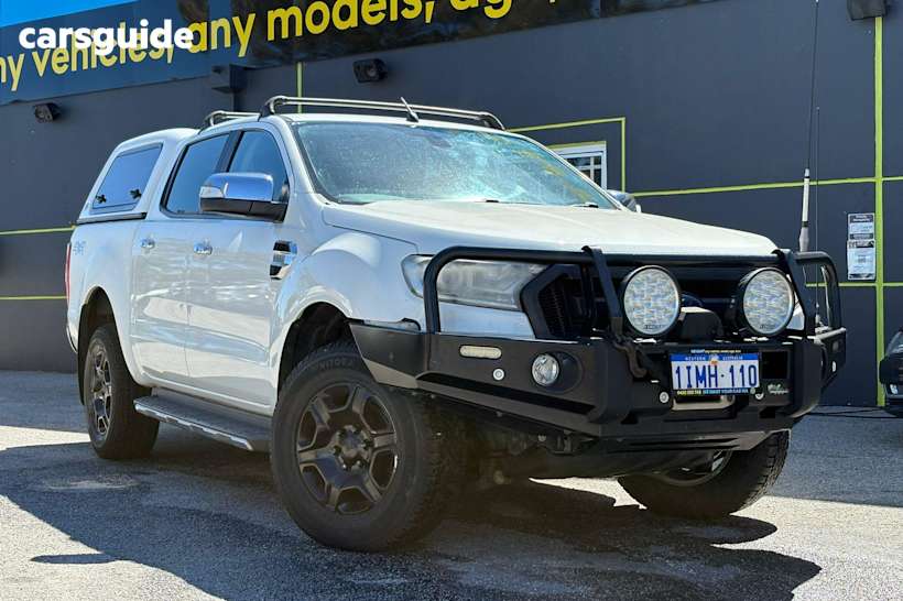 White 2016 Ford Ranger Ute Tray XLT 4X4