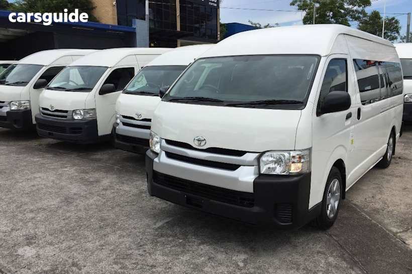 White 2018 Toyota HiAce Bus Commuter