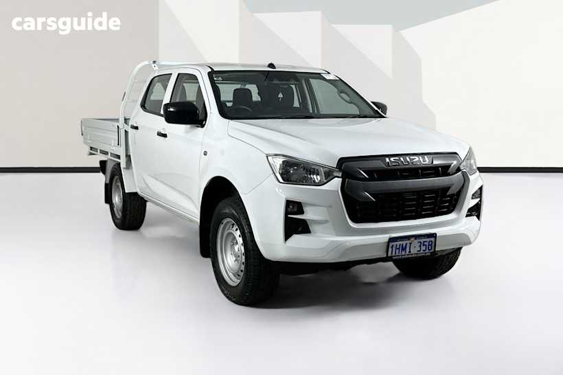 White 2022 Isuzu D-MAX Crew Cab Chassis Sx (4X4)